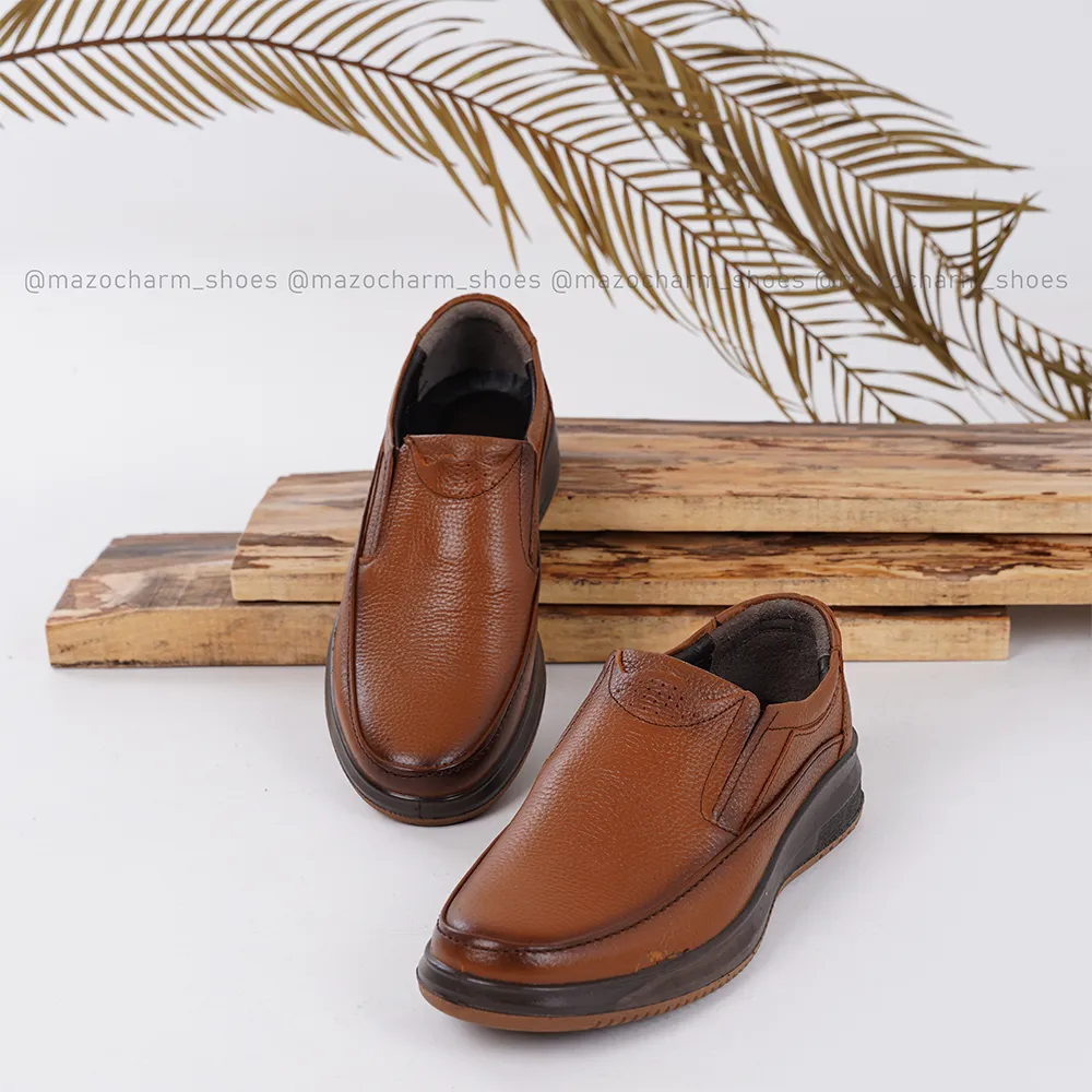کفش چرم طبی مردانه چرمین پا
