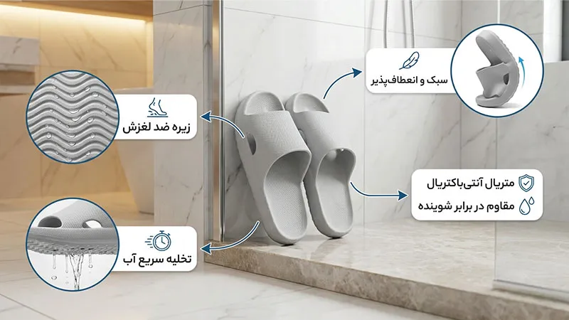ویژگی‌های بهترین دمپایی برای دستشویی