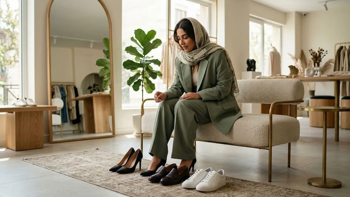 کفش مناسب برای کت و شلوار زنانه
